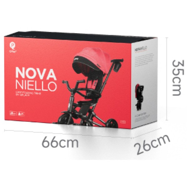Фото - Триколісний велосипед Qplay Nova Niello Grey (S700-6NovaNielloGrey)